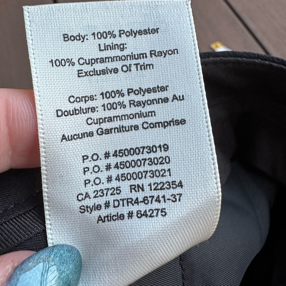 Aritzia Wilfred tapered straight leg dress pants black size 8 style DTR4-6741-37 - Picture 4 of 9